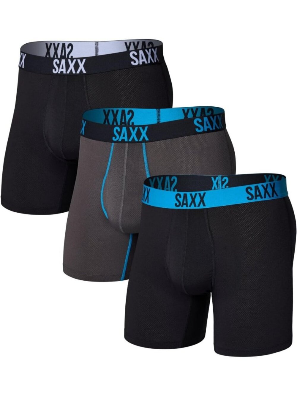 Men's Performance Mesh Boxer Briefs 3-Pack | Breathable, Comfortable, Athletic
